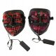  LED Face Shield 3 Modes Adjustable Size for Halloween 2 Pack