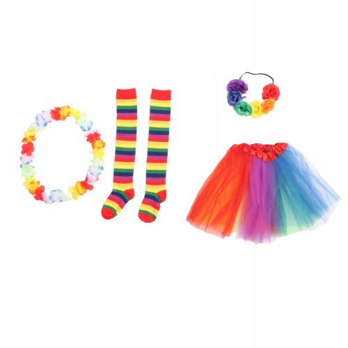  Halloween costume set. Colorful skirts and hair accessories