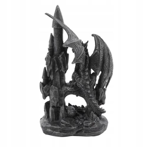  Dragon Statue Sculpture Resin Halloween Decoration Castle Dragon A Black