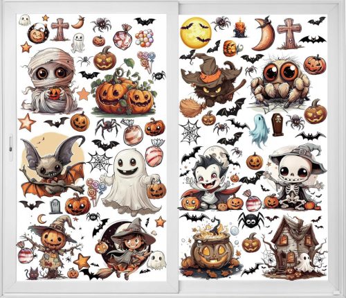  12x SHEET HALLOWEEN STICKER SET CHRISTMAS DECORATION STICKERS