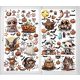  12x SHEET HALLOWEEN STICKER SET CHRISTMAS DECORATION STICKERS