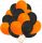  HALLOWEEN BALLOONS SET WITH 50 DECORATIVE ORANGE-BLACK BALLOONS FOR PARTY