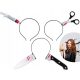  3x HEADBANDS SYRINGE KNIFE SCISSORS HALLOWEEN DRESS DRESS