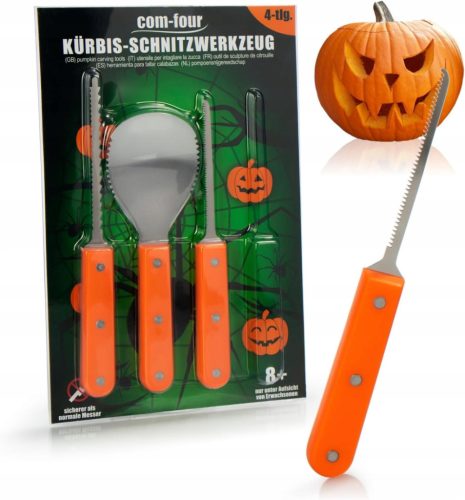  PUMPKIN CARVING ACCESSORIES 4-PIECE HALLOWEEN SET