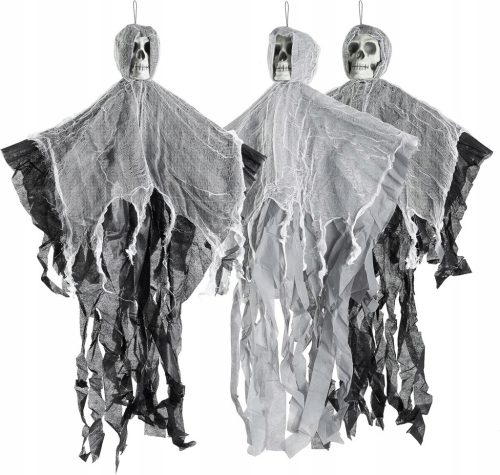  3x SKELETONS SKELETON HANGING HALLOWEEN DECORATIONS HALLOWEEN DECORATIONS 90 cm