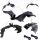  10x Bats DECORATIONS HALLOWEEN ACCESSORIES Bats Set 5 SIZES