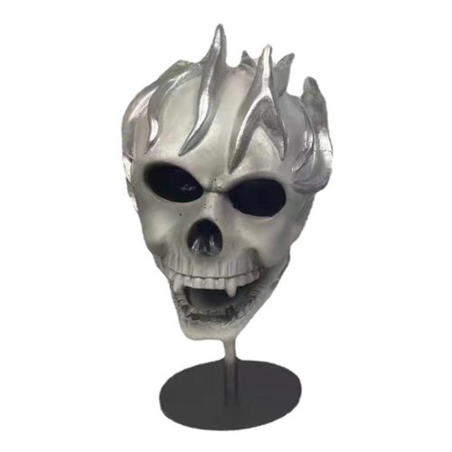  .Scary Demon Skull Sculpture TV Shelf