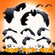  Halloween Decoration Set 3D RUBBER BAT 10 scary bats