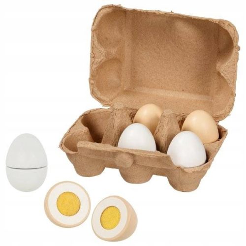  Set of wooden eggs in a carton Goki 51511 7 pcs.