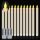  Flameless Taper Candles, 12-Pack, 10.6-Inch, Warm Lighting - Ivory