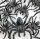  Confetti Halloween Spider Spiders Rubber Confetti HALLOWEEN PARTY 120 pieces