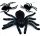  Halloween Decoration Spider Large 15.5x19cm Pack of 10