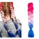  SYNTHETIC HAIR FOR DREADLOCKS BRAIDS COLORFUL OMBRE EXTENSIONS C23