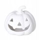  PUMPKIN CERAMIC CANDLE HOLDER, WHITE