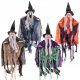  HALLOWEEN WITCH WITCH SCARY LARGE 50CM HANGING DECORATION SET x4