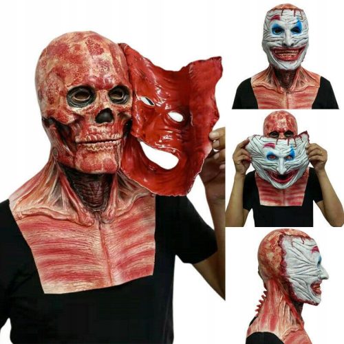  Halloween horror mask for tearing off the clown skull