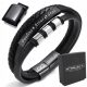  Men's Leather Bracelet with Engraving + EXTENSION as a Gift