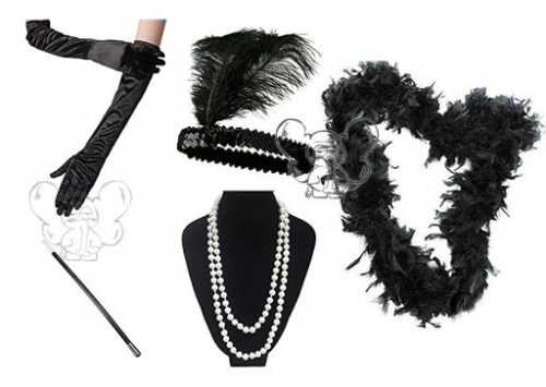  ZEST 2020S PEARL HEADBAND, CIGARETTE BOA, GLOVES