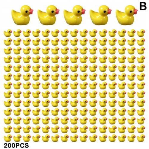  Miniature rubber ducks 100/200 pieces, yellow