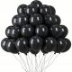  Halloween black balloons -50 pcs