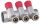  X-HOME PEX MANIFOLD 1” x 16 mm 3 CIRCUITS DHW SECTIONS FOR HOT WATER MONO