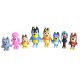  8 PCS FAMILY SET OF FIGURINES BLUEY BINGO + BLUE FRIENDS