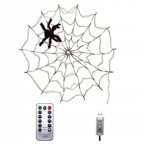  LIGHTING SPIDER WEB LAMP, USB DECOR, red