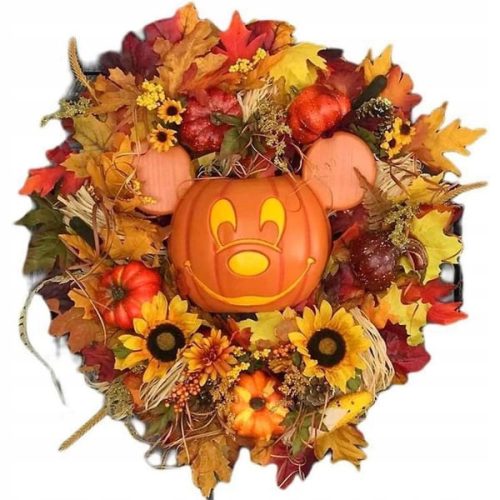  Autumn pumpkin door wreath, Halloween decorations