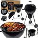 GARDEN CHARCOAL GRILL Rino Garden GW-TRH-O CHROME GRATE | THERMOMETER