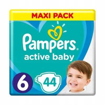  Pampers Active Baby Diapers Size 6 44 pcs.