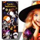  CURTAIN BACKGROUND WALL HALLOWEEN PHOTO CURTAIN WITH HOLES FOR FACIAL SKELETON