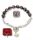  Bracelet - Saint Rita's rosary made of Venetian glass