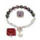  Bracelet - Saint Rita's rosary made of Venetian glass