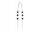  Silver earrings hanging long black zircons chains pr. 925