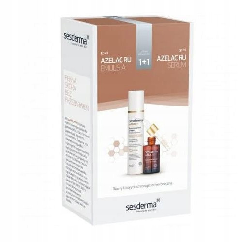 SESDERMA Azelac RU Brightening Set: SPF50 Emulsion & Liposomal Serum