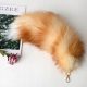  Key buckle 45 cm long fox fur tail