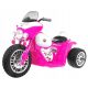  Battery Operated Motor Chopper Pink + 3 Wheels + Sound + LED Lights