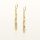  Gold hanging chain earrings elegant gold 585 long hanging