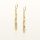  Gold hanging chain earrings elegant gold 585 long hanging