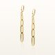  Gold hanging chain earrings elegant gold 585 long hanging