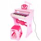  PINK PIANO FOR CHILDREN 37 KEYS PIANORAMA STOOL MICROPHONE E0888 EMAJ