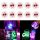  LED Sticker Base for Bottle Glass Cup Set of 10 Red