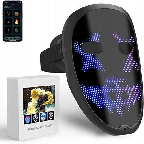  Programmable LED Halloween Cosplay Mask