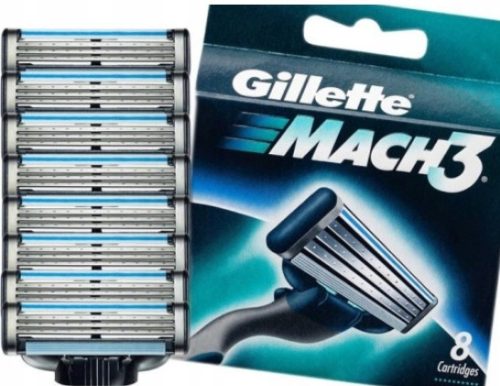  Gillette Mach3 razor cartridges 8 pieces