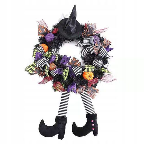  Halloween wreaths with hat to decorate the door