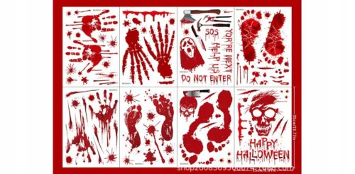  72 pcs. Halloween window stickers