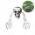  ARTIFICIAL SKULL HANDS SKELETON HALLOWEEN