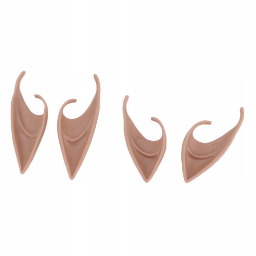  4 pieces of elf ears for Halloween, easy to use, made of soft material