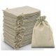  Jute bag 10x14cm reusable natural linen with drawstring as a gift for jewelry