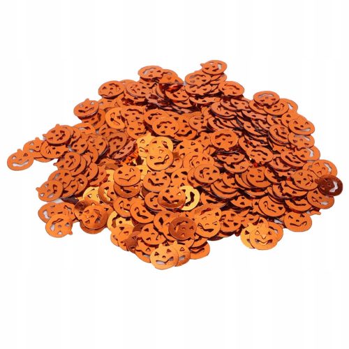  Halloween confetti 60g, decorative in the shape of orange pumpkins